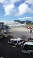 Primer vuelo de Plus Ultra que llegó a Tenerife desde Caracas, en 2018