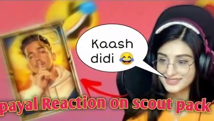 Payal gaming reaction video on scout voice pack