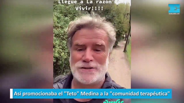 Así promocionaba el Teto Medina a la comunidad terapéutica