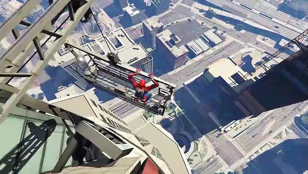 GTA 5 Spiderman Jumping off Highest Buildings #10 (Euphoria Physics-Ragdolls)