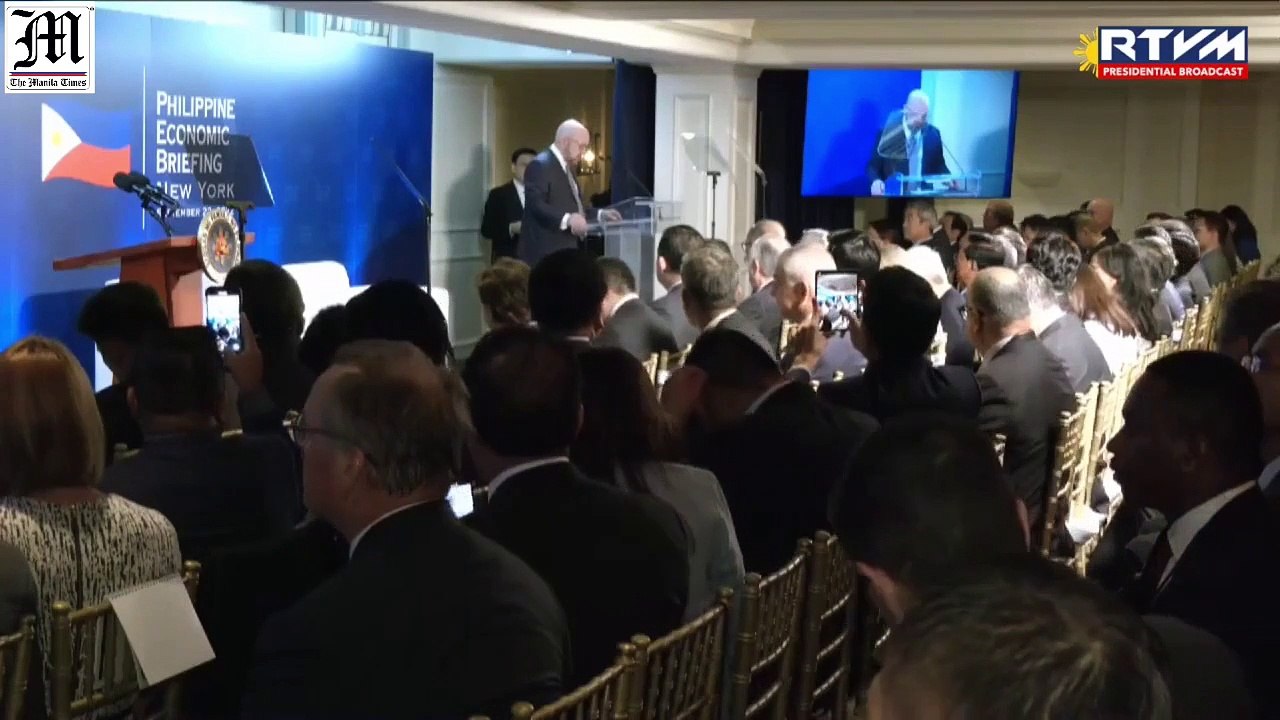 President Ferdinand R. Marcos Jr. keynotes the Philippine Economic Briefing in New York, United States of America (USA) on September 22, 2022.