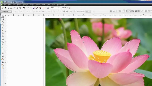 Easy and simple way to redraw in corel draw __ coreldraw tracing images __ coreldraw tutorial