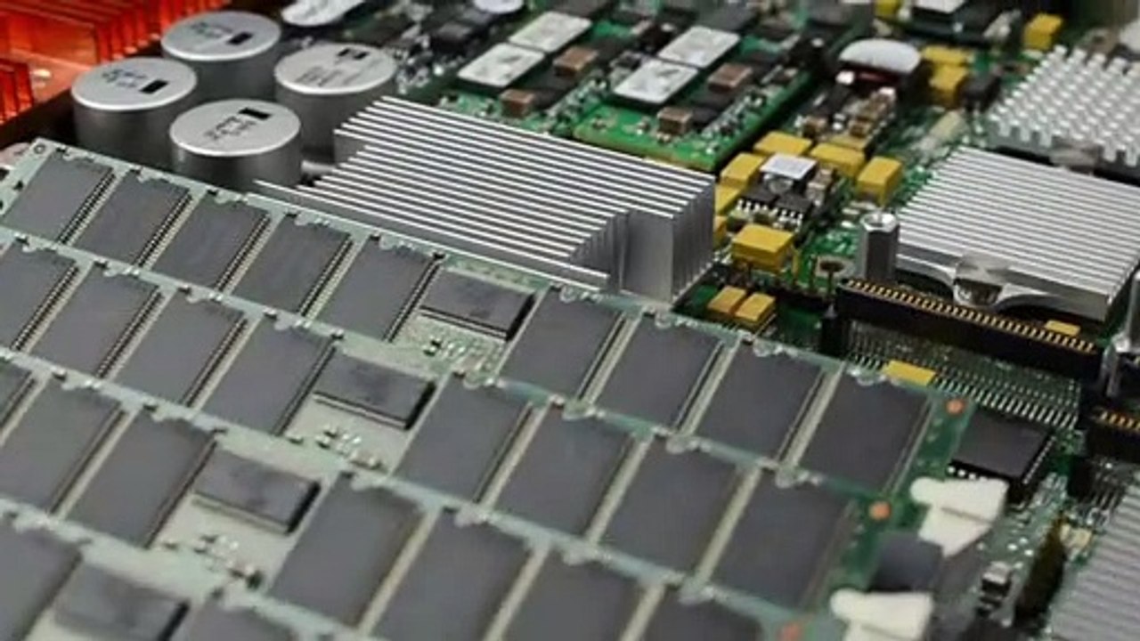 Zoom sur un circuit électronique