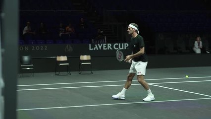 Download Video: Laver Cup - Premier entraînement pour Roger Federer