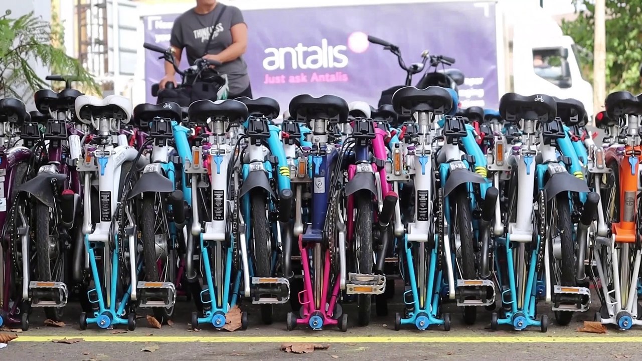 World Car Free Day: Brompton Bikes takes over a petrol station