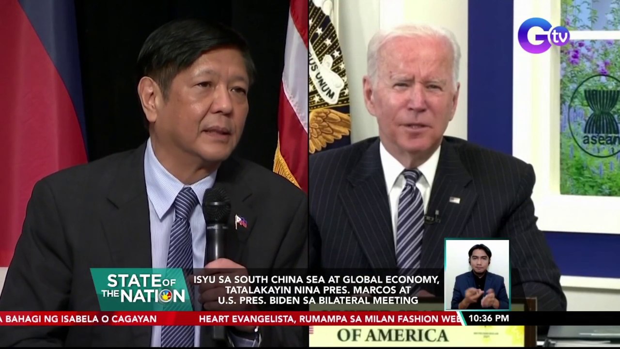 Isyu sa South China Sea at global economy, tatalakayin nina Pres. Marcos at U.S. Pres. Biden sa bilateral meeting | SONA