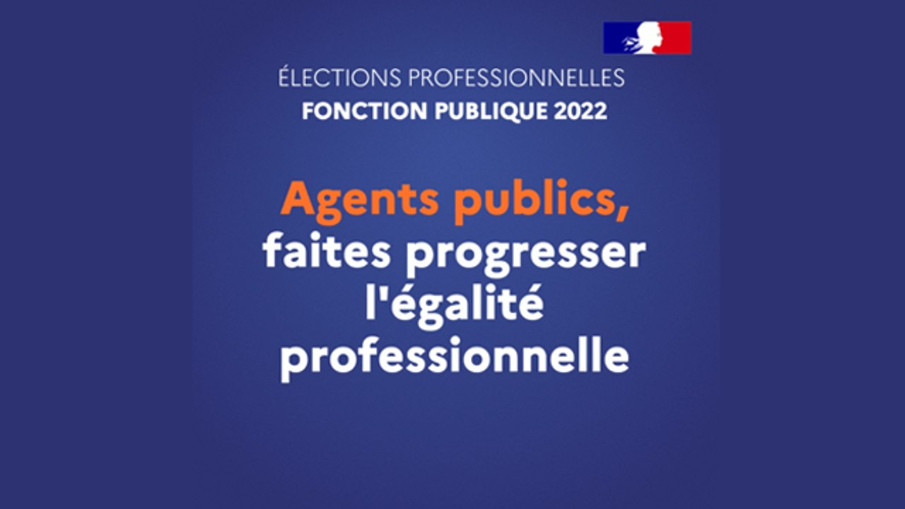 Les élections professionnelles dans le fonction publique 2022 - Egalité professionnelle