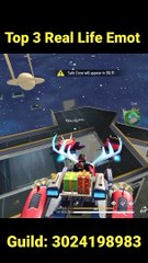 Free Fire Top 3 Real Life Emot