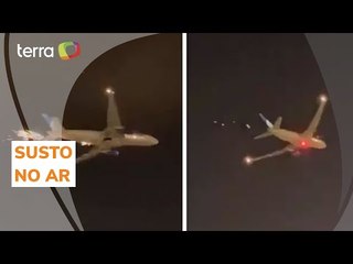 Avião com destino ao Brasil solta faíscas após decolar em Nova York