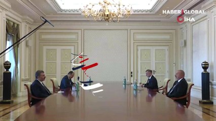Azerbaycan Cumhurbaşkanı Aliyev, Sağlık Bakanı Koca'yı kabul etti