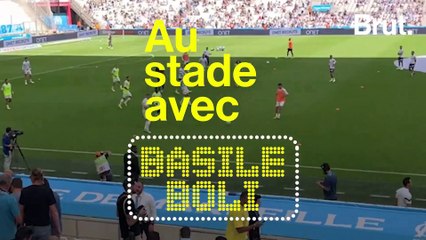 Brut a suivi Basile Boli au stade à Marseille