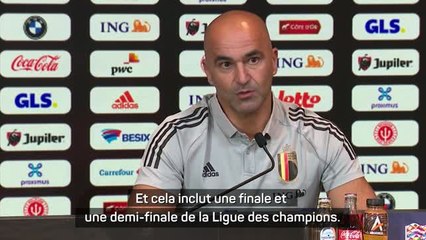 Belgique - Martinez : "Courtois est au sommet du monde"
