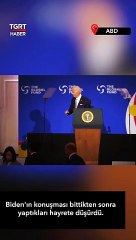 ABD Başkanı Biden Yaptığı Hareketlerle Hayrete Düşürdü