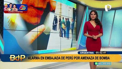 Argentina: amenaza de bomba en embajada de Perú resultó ser una falsa alarma