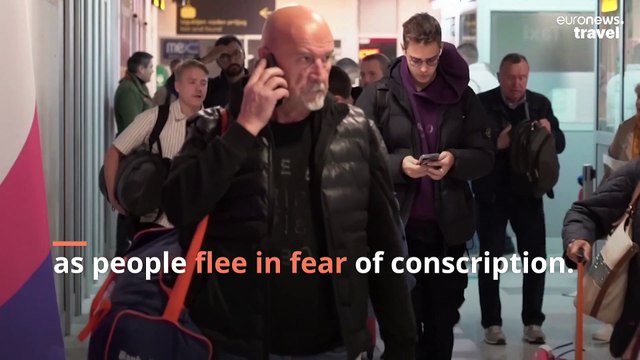 'Free Ukraine': Russians speak out as they flee the country following Putin announcement