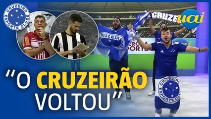Cruzeirenses visitam Globo Esporte e contam dramas e emoções da Copa BR, cruzeiro