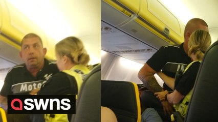 A 'rude' and 'intoxicated' man was removed from a flight by police after insulting the cabin crew