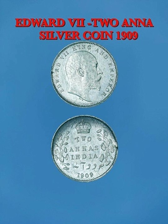 Old two annas  coin edward vii 1909 | rare 2 annas coin value