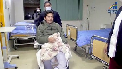 Plácido Cota fue dado de alta  poco más de un mes después de que le explotó una dinamita 