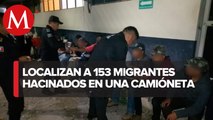 Rescatan a 153 migrantes en Chiapa de corzo, Chiapas