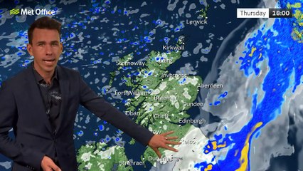 Scotland's latest forecast from the MET Office - Thursday Sept 22