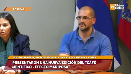 Presentaron una nueva edición del "Café Científico - efecto mariposa"