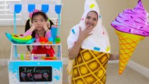 Emma Pretend Play Selling Ice Cream Toys with Cute & Funny Costume