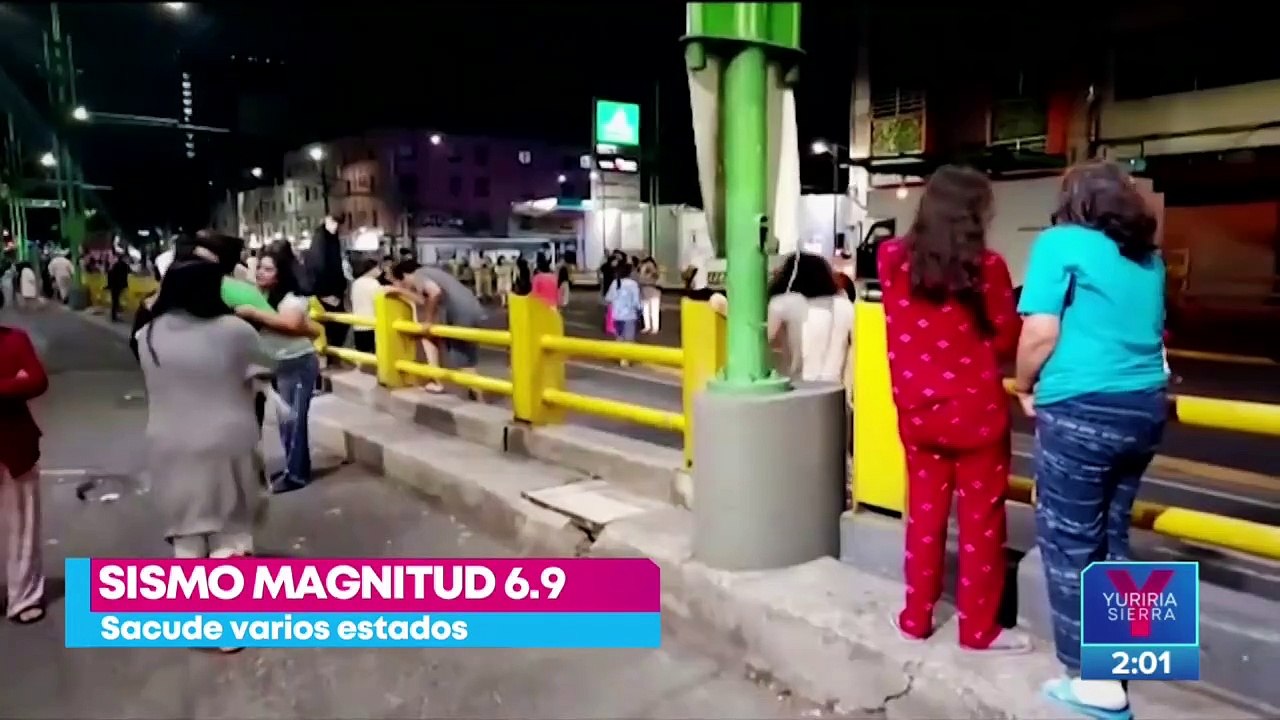 Sismo de magnitud 6.9 sacude a ocho estados de México en plena madrugada