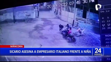 Piura: Sicario asesina a empresario italiano en frente de una niña de 3 años