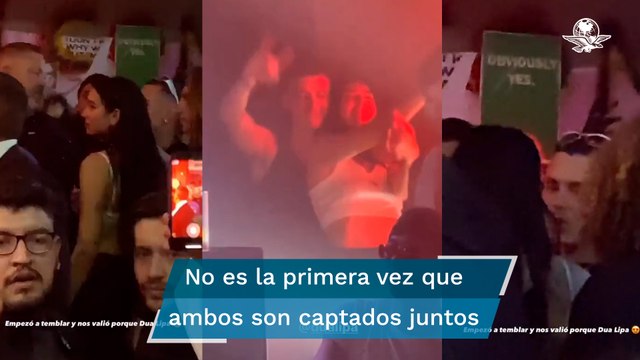 “Galán” de Dua Lipa quedó captado en video tras el sismo en CDMX