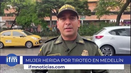 Tiroteo dejó una mujer herida en El Poblado, de Medellín