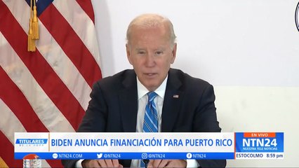 Biden anunció que financiará el 100% de la reparación de Puerto Rico tras el paso de Fiona