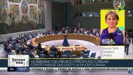 Gobierno de México propone crear un comité para el diálogo y la paz en Ucrania