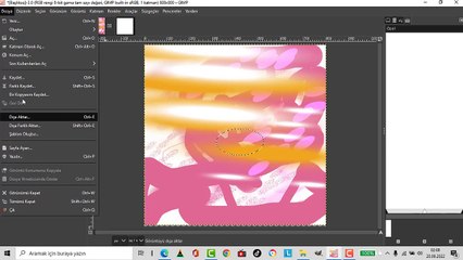 GİMP DERSLERİ 9 PROJEYİ TESLİM ALMA