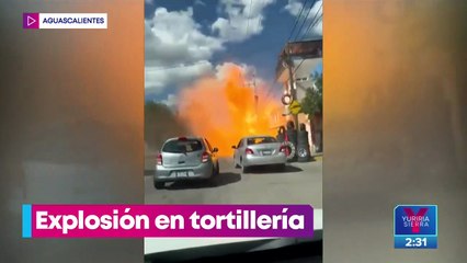 Graban explosión en tortillería en Aguascalientes
