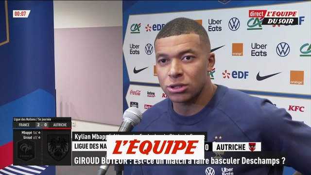Mbappé : «L'équipe a toujours été derrière moi» - Foot - Bleus