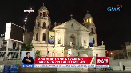 Mga deboto ng Nazareno, dagsa pa rin kahit umulan | UB