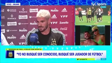 De Paul habló de su relación con Tini Stoessel.