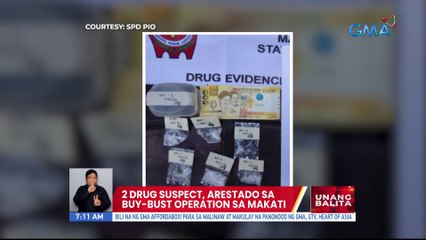 2 drug suspect, arestado sa buy-bust operation sa Makati | UB