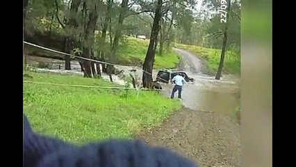 Police rescue driver from car amid heavy floods in Port Stephens