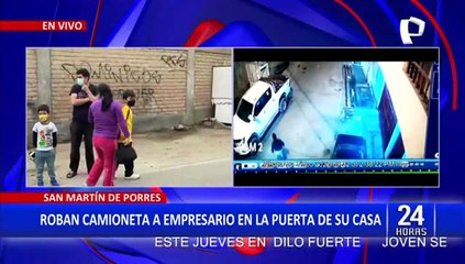 SMP: Roban camioneta a empresario en la puerta de su vivienda