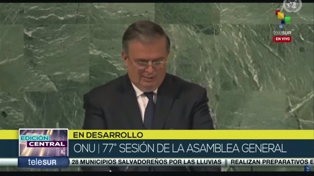 México propone en la Asamblea General de la ONU la creación de un comité para la paz mundial
