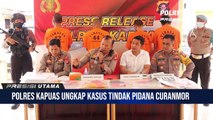 Kapolres Kapuas pimpin Press Release Pengungkapan Tindak Pidana di Wilkum Polres Kapuas