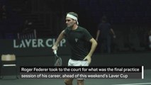Federer trains for final time ahead of Laver Cup swansong