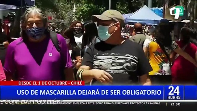 Chile: eliminan la obligatoriedad del uso de mascarillas