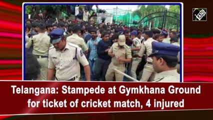 Télécharger la video: Stampede in Telangana for tickets of India vs Australia, four injured