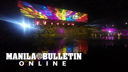 CCP facade illuminated with colorful light with sounds for SINAG 2022