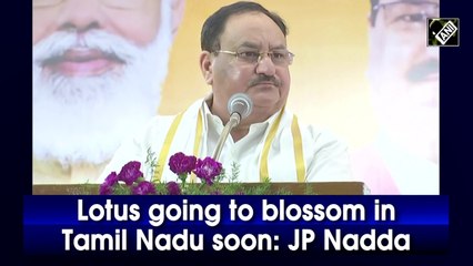 Lotus going to blossom in Tamil Nadu soon: J P Nadda