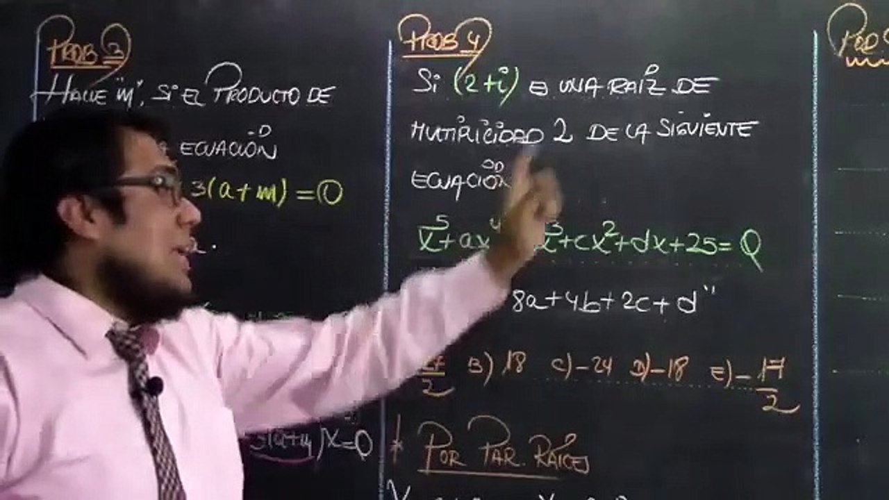 15 | ECUACIÓN POLINOMIAL GRADO SUPERIOR | 02 - TEORÍA