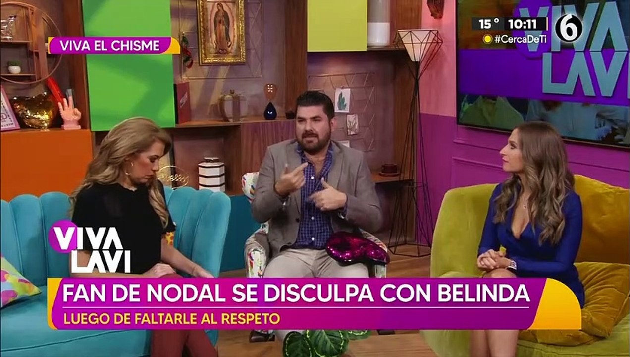 Fan de Nodal se disculpa con Belida tras mentarle la madre frente al cantante